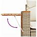 Set Divano da Giardino 10 pcs beige e panna 80 x 80 x 71 cm - Foto miniatura 9
