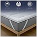 Topper 120x190 Cm In Ovatta Da 800 Gr | Coprimaterasso Imbottito In Palline Di Ovatta Con Rivestimento In Microfibra Traspirante | Comfort E Volume Extra | Protezione Materasso - Foto miniatura 5