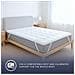 Topper 120x190 Cm In Ovatta Da 800 Gr | Coprimaterasso Imbottito In Palline Di Ovatta Con Rivestimento In Microfibra Traspirante | Comfort E Volume Extra | Protezione Materasso - Foto miniatura 6