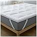 Topper 120x190 Cm In Ovatta Da 800 Gr | Coprimaterasso Imbottito In Palline Di Ovatta Con Rivestimento In Microfibra Traspirante | Comfort E Volume Extra | Protezione Materasso - Foto miniatura 7