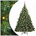 Albero di Natale artificiale con 300 LED Verde 180 cm PE e PVC - Foto miniatura 1