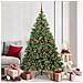 Albero di Natale artificiale con 300 LED Verde 180 cm PE e PVC - Foto miniatura 2
