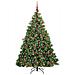 Albero di Natale artificiale con 300 LED Verde 180 cm PE e PVC - Foto miniatura 3