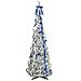 Albero di Natale artificiale con 150 LED Bianco 180 cm PVC - Foto miniatura 3