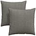 Cuscini da Divano 2 pcs Grigio chiaro 80 x 80 cm - Foto miniatura 1