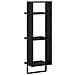 Scaffale da parete con lo scaffale Rovere Nero 30 x 25 x 100 cm - Foto miniatura 7