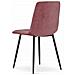 Sedia PYRA in velluto rosa con gambe nere, design moderno x4 - Foto miniatura 5