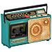 Radio Metallo Verde 23x17x7,5h - Foto miniatura 1