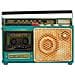 Radio Metallo Verde 23x17x7,5h - Foto miniatura 3