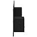 Testata con Comodino 3 pcs Rovere Nero Legno multistrato - Foto miniatura 8