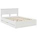 Struttura del letto Bianco 140 x 190 cm Legno Ingegnerizzato - Foto miniatura 4