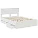 Struttura del letto Bianco 140 x 190 cm Legno Ingegnerizzato - Foto miniatura 5