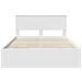 Struttura del letto Bianco 140 x 190 cm Legno Ingegnerizzato - Foto miniatura 8