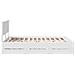 Struttura del letto Bianco 140 x 190 cm Legno Ingegnerizzato - Foto miniatura 9