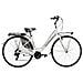Bici Da Donna City Bike Telaio In Alluminio Bicicletta Misura 28 Linea Dea Cambio 21v Dea21v Completa Di Accessori E Luci A Led - 44 Bianco Fuxia - Foto miniatura 1