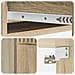 Tavolino da Parete Laterale Rovere Sonoma 87,5 x 34,5 x 17 cm - Foto miniatura 7