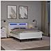 Struttura letto con materasso Bianco 160 x 200 cm Similpelle - Foto miniatura 4