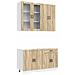 Unità Cucina PORTO 4 pcs Rovere Sonoma Legno ingegnerizzato - Foto miniatura 1