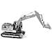Fascinations Metal Earth Cat Excavator Puzzle Di Metallo 3d - Foto miniatura 4