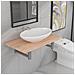 Set Mobili Da Bagno 2 Pz Ceramica Rovere - Foto miniatura 1
