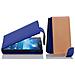 Custodia Compatibile Con Samsung Galaxy Mega 6.3 In Blu Reale - Coperchio Protettivo In Design Flip Realizzato In Similpelle Testurizzata - Foto miniatura 3