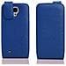 Custodia Compatibile Con Samsung Galaxy Mega 6.3 In Blu Reale - Coperchio Protettivo In Design Flip Realizzato In Similpelle Testurizzata - Foto miniatura 4