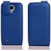 Custodia Compatibile Con Samsung Galaxy Mega 6.3 In Blu Reale - Coperchio Protettivo In Design Flip Realizzato In Similpelle Testurizzata - Foto miniatura 2