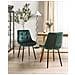 Set Di 2 Sedie Da Pranzo In Velluto Verde Melrose - Foto miniatura 9