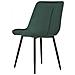 Set Di 2 Sedie Da Pranzo In Velluto Verde Melrose - Foto miniatura 10