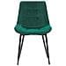Set Di 2 Sedie Da Pranzo In Velluto Verde Melrose - Foto miniatura 5