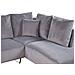 Divano Angolare Sinistro In Velluto A Coste Grigio Lunner - Foto miniatura 8