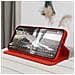 Custodia Folio Iphone 12 Pro Max Portafoglio Funzione Supporto Video Rossa - Foto miniatura 2