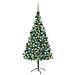 Albero di Natale Artificiale con Set Palline LED e Pigne 210 cm - Foto miniatura 1
