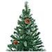 Albero di Natale Artificiale con Set Palline LED e Pigne 210 cm - Foto miniatura 3