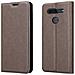 Cadorabo Custodia Compatibile Con Lg K51s In Bruno Caffè - Coperchio Protettiva Con Chiusura Magnetica, Funzione Stand E Tasca Per Le Carte - Foto miniatura 8