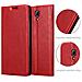 Custodia Compatibile Con Samsung Galaxy Mega 6.3 In Rosso Mela - Coperchio Protettiva Con Chiusura Magnetica, Funzione Stand E Tasca Per Le Carte - Foto miniatura 5