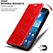 Custodia Compatibile Con Samsung Galaxy Mega 6.3 In Rosso Mela - Coperchio Protettiva Con Chiusura Magnetica, Funzione Stand E Tasca Per Le Carte - Foto miniatura 6