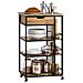 Carrello Da Portata Con 6 Ripiani E 1 Cassetto Carrello Laterale Carrellino Da Cucina Con Ruote Fkw99-n - Foto miniatura 1