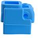 Custodia St-41 Silicone Cover Case Per Gopro Hd Hero 3 - 3 Plus Blu - Foto miniatura 4