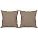 Cuscini Decorativi 2 Pz Tortora 40x40 Cm In Tessuto Microfibra - Foto miniatura 2