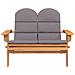 Panchina Giardino Adirondack Cuscini 126 Cm Massello Di Acacia - Foto miniatura 3