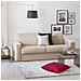 Divano Fisso Rosanna, Divano A 2 Posti Large, 100% Made In Italy, Sofà Soggiorno In Tessuto Imbottito, Con Braccioli Standard, Cm 200x95h90, Beige - Foto miniatura 1