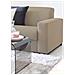 Divano Fisso Rosanna, Divano A 2 Posti Large, 100% Made In Italy, Sofà Soggiorno In Tessuto Imbottito, Con Braccioli Standard, Cm 200x95h90, Beige - Foto miniatura 3