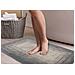 Tappeto Bagno Rettangolare In Spugna Morbida Antiscivolo Degrad&egrave; Carbone 55x110 Carbone - Foto miniatura 5