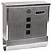 Chance E7007 Cassetta Postale In Acciaio Inossidabile Con Portagiornali, Formato Din A4, Con Serratura Coperta E Portanome, Inox - Foto miniatura 1