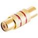 Adattatore -basic-s Accoppiamento Rca A Accoppiamento Rca Metallo Contatti Placcati Oro Rosso (bs57040-mgr) - Foto miniatura 2