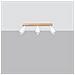 Lampada A Soffitto Verdo 3l Bianco Sl. 1288 - Moderno Lampade Da Soffitto Legno Bianco 17.5x61x45 Cm - Foto miniatura 2