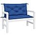 Cuscini Panca Giardino 2pz Blu Reale 100x50x7 Cm Tessuto Oxford - Foto miniatura 3