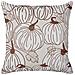 Cuscino Decorativo Gourd Velluto 45 X 45 Cm Motivo Di Piante Beige - Foto miniatura 4