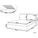 Letto Matrimoniale Contenitore Velluto Beige 160 X 200 Cm Bajonna - Foto miniatura 4